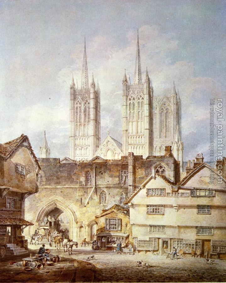 Joseph Mallord William Turner : Cathedral Church at Lincoln